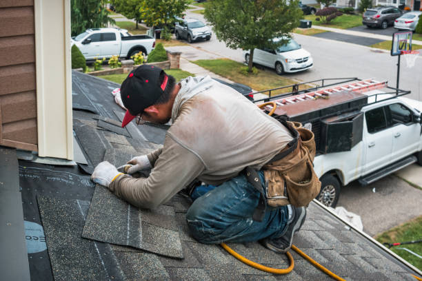 Professional Storm Damage Roof Repair technician working in Minier, IL